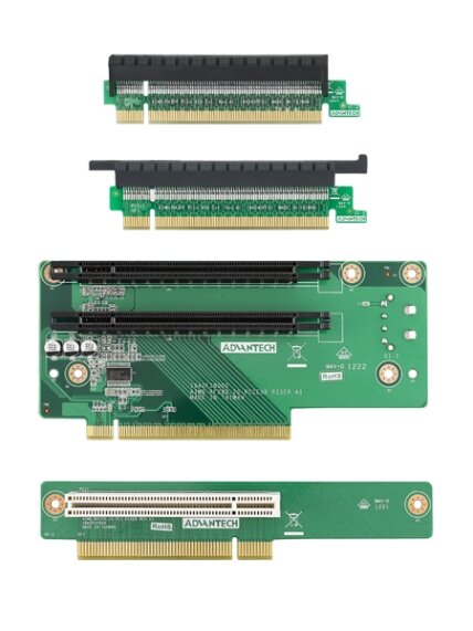 Advantech AIMB-RP3P8-12A1E CIRCUIT MODULE, Riser for ISMB 2U PCIe X16 Riser Card to 2 PCIx8 Expansion Slots, and PCI card 1