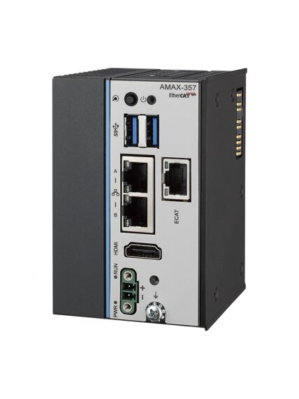 Advantech AMAX-357 Ultra Compact PC-based EtherCAT Controller with Intel Atom Processor, 64GB eMMC, 2 x LAN, 2 x USB and Slice IO expansion 1 Advantech AMAX-357 Ultra Compact PC-based EtherCAT Controller with Intel Atom Processor, 64GB eMMC, 2 x LAN, 2 x USB and Slice IO expansion 1