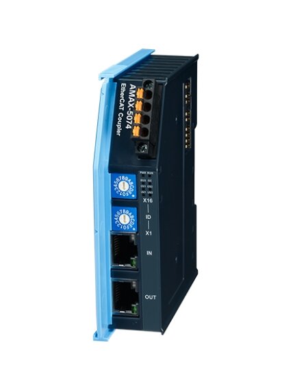 Advantech AMAX-5074 EtherCAT Coupler with ID Switch Slice I/O Module Advantech AMAX-5074 EtherCAT Coupler with ID Switch Slice I/O Module