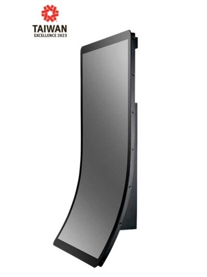 Advantech CRV-430JP 43 inch UHD J type curved LCD with a curvature of 1500R, supports 10 multi-touch controls and HDMI/DP/VGA outputs 2