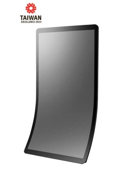 Advantech CRV-430JP 43 inch UHD J type curved LCD with a curvature of 1500R, supports 10 multi-touch controls and HDMI/DP/VGA outputs 3