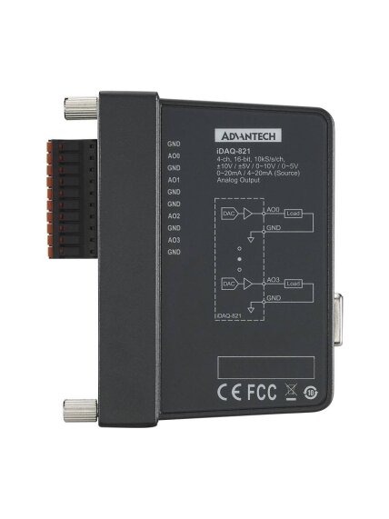 Advantech iDAQ-821 10kS/s, 16-bit, 4-ch Analog Output iDAQ Module 1