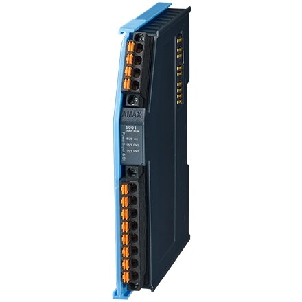 Advantech AMAX-5090 2 kanalų maitinimo įvestis su 4 kanalų skaitmenine įvestimi EtherCAT Slice IO modulis