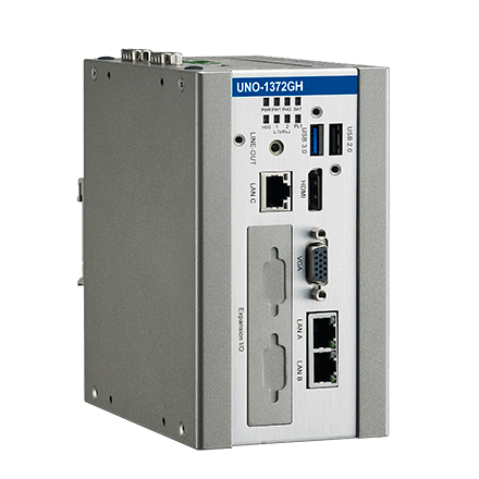 Advantech UNO-1372GH Sprogimui atsparus DIN bėgelio šliuzas su Intel® Atom® E3845. 2