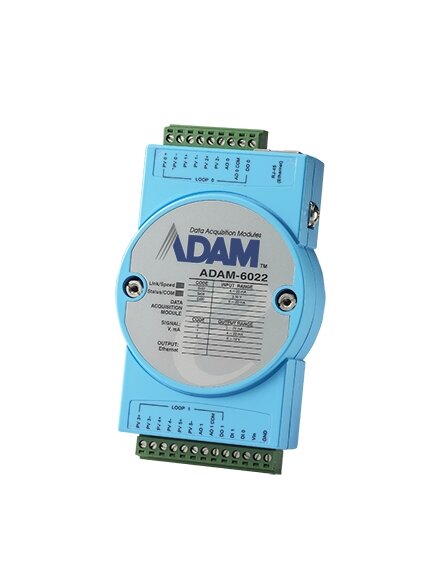 Advantech ADAM-6022 6AI/2AO/2DI/2DO Ethernet PID Module