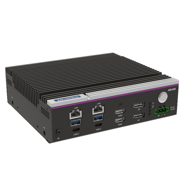 Advantech AIR-055 Edge AI Inference sistema su Qualcomm Dragonwing IQ-9075 procesoriumi 1 Advantech AIR-055 Edge AI Inference sistema su Qualcomm Dragonwing IQ-9075 procesoriumi 1