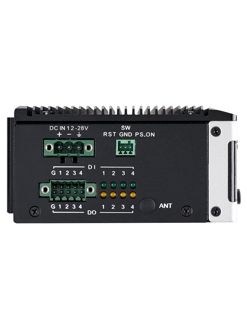 Advantech ARK-1220F Intel Atom E3940 QC SoC with isolated GbE, COM and DIO ports DIN-Rail Fanless Box PC 1