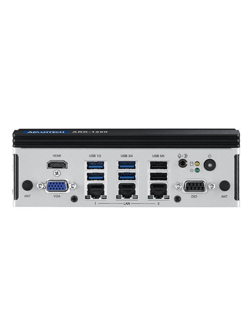 Advantech ARK-1250L DIN-Rail Fanless Box PC, Intel 11th gen Core i processor with Triple LAN/ Quadruple COM 3 Advantech ARK-1250L DIN-Rail Fanless Box PC, Intel 11th gen Core i processor with Triple LAN/ Quadruple COM 3