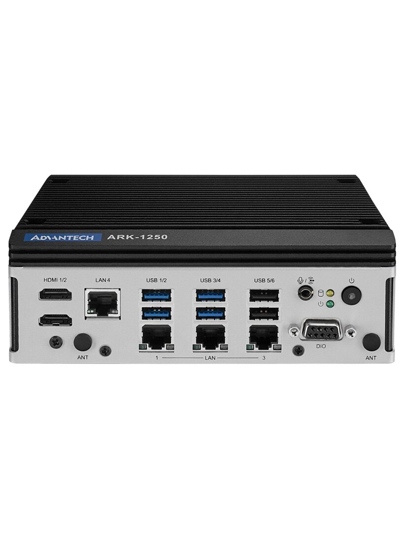 Advantech ARK-1250L DIN-Rail Fanless Box PC, Intel 11th gen Core i processor with Triple LAN/ Quadruple COM Advantech ARK-1250L DIN-Rail Fanless Box PC, Intel 11th gen Core i processor with Triple LAN/ Quadruple COM
