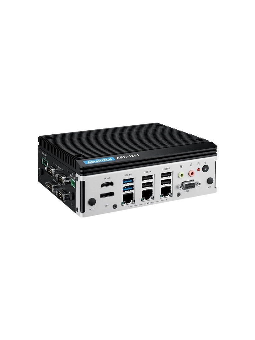 Advantech ARK-1251 Intel Core Ultra U series processor with three LAN, four COM, HDMI, DP, GbE, GPIO, Remote Switch, USB x 6 Advantech ARK-1251 Intel Core Ultra U series processor with three LAN, four COM, HDMI, DP, GbE, GPIO, Remote Switch, USB x 6
