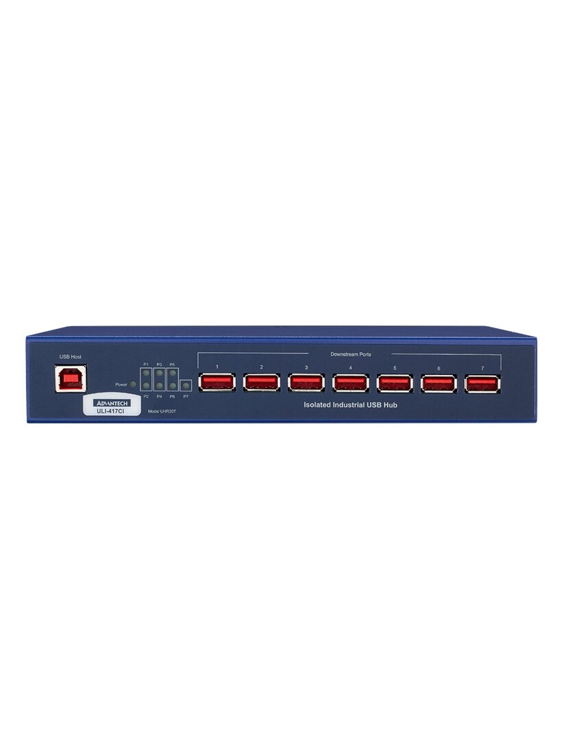 Advantech BB-UHR307 ULI-417CI - Industrial USB 2.0 Hub, 7 Port, Isolated, High Retention Connectors 1 Advantech BB-UHR307 ULI-417CI - Industrial USB 2.0 Hub, 7 Port, Isolated, High Retention Connectors 1