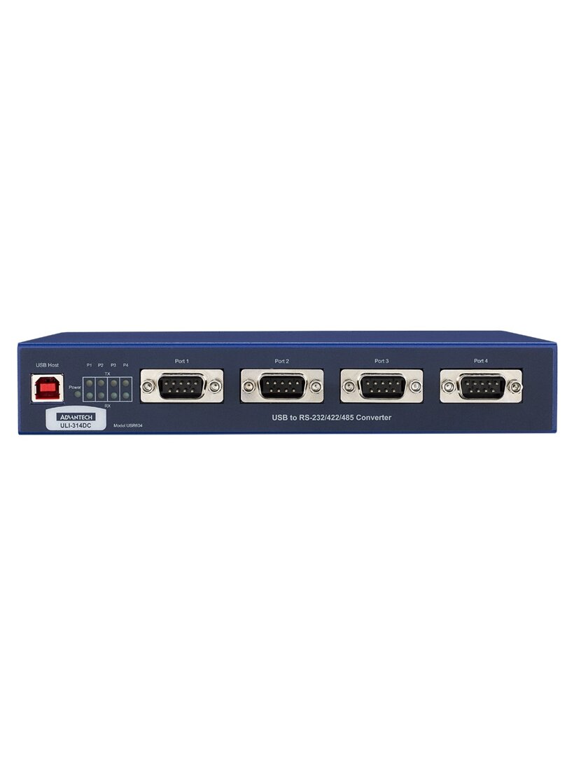 Advantech BB-USR604 ULI-314DC - USB to RS-232/422/485 (DB9 Male) Industrial Isolated Converter, 4 Port 1 Advantech BB-USR604 ULI-314DC - USB to RS-232/422/485 (DB9 Male) Industrial Isolated Converter, 4 Port 1