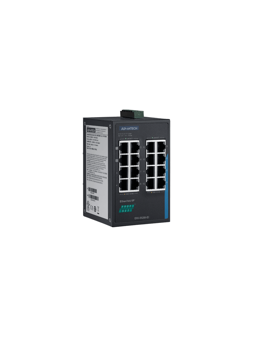 Advantech EKI-5526I-EI 16FE Managed Ethernet Switch Support Multiple Industrial Protocols, -40~75℃ 2 Advantech EKI-5526I-EI 16FE Managed Ethernet Switch Support Multiple Industrial Protocols, -40~75℃ 2