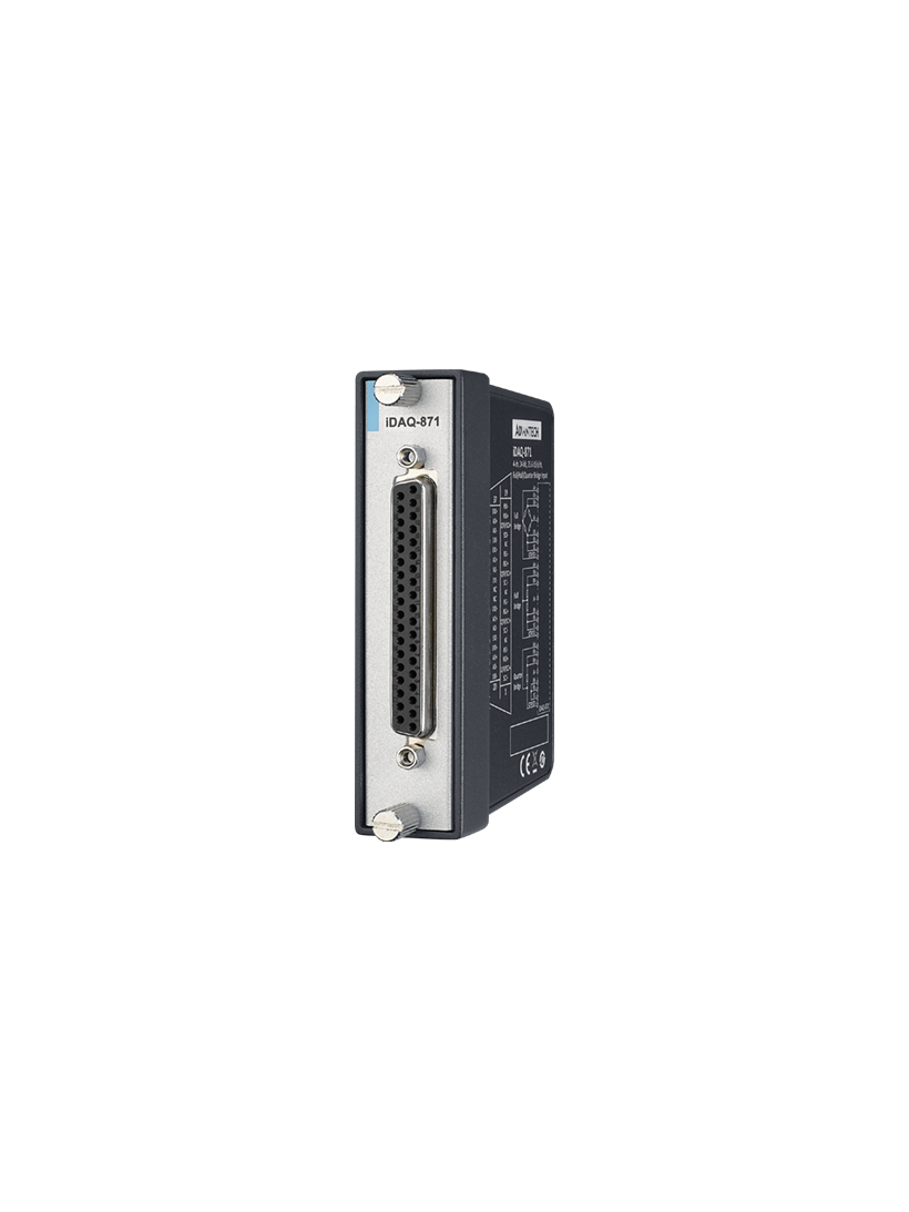 Advantech iDAQ-871 4-ch, 24-bit, 25.6kS/s, Full/Half/ Quarter Bridge Input iDAQ Module Advantech iDAQ-871 4-ch, 24-bit, 25.6kS/s, Full/Half/ Quarter Bridge Input iDAQ Module