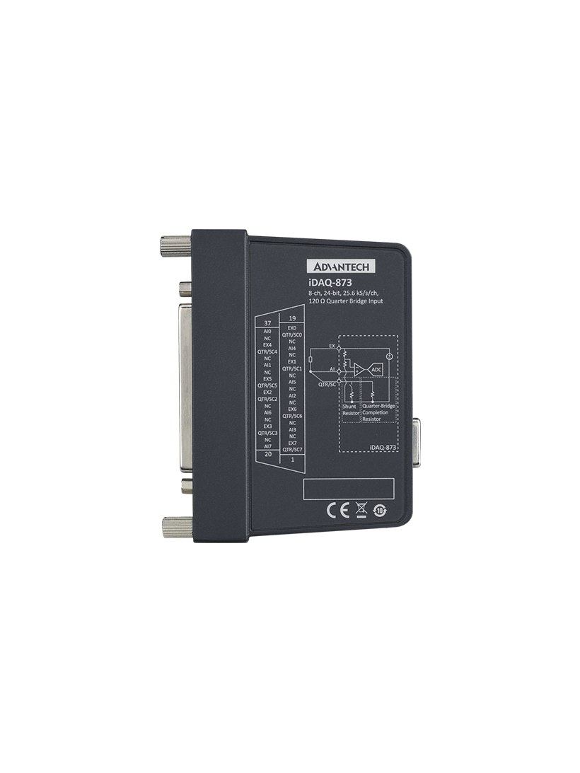 Advantech iDAQ-873 8-ch, 24-bit, 25.6kS/s, Quarter Bridge Input iDAQ Module 1