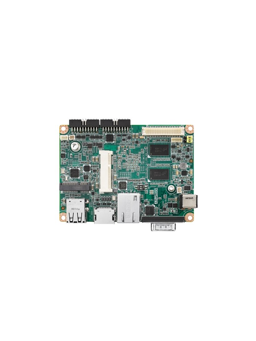Advantech RSB-3430 2.5" SBC with NXP i.MX6 supports 1 full HD HDMI, 2 ch. LVDS, 1 RS-232/422/485, 1 GbE, 2 USB and M.2 & Mini-PCIe for the wireless expansion 1