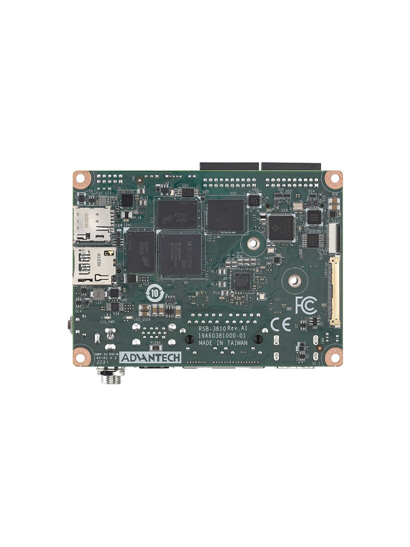 Advantech RSB-3810 MediaTek Genio 1200 Cortex A78 & A55 2.5" SBCwith UIO40-Express 1