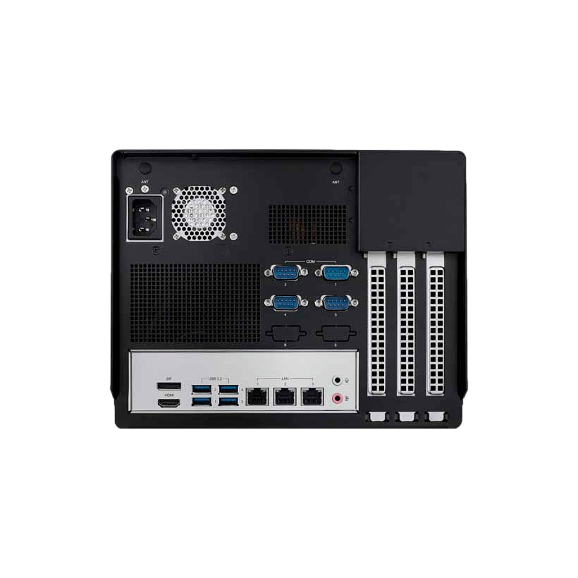 Advantech AIR-410 Edge AI HPC su AMD Ryzen 8040 serijos procesoriumi ir 39TOPS palaikymu, vienu 3 lizdų GPU 1