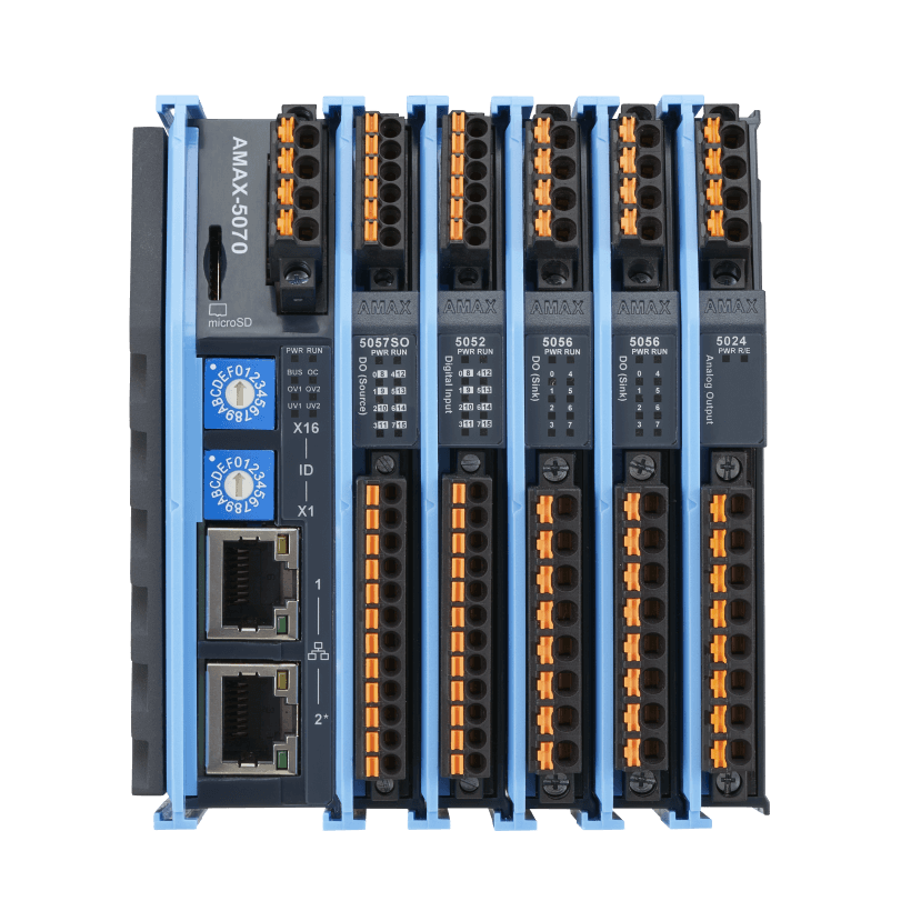 Advantech AMAX-5070 Modbus TCP jungtis su ID jungikliu, skyriaus IO modulis 1