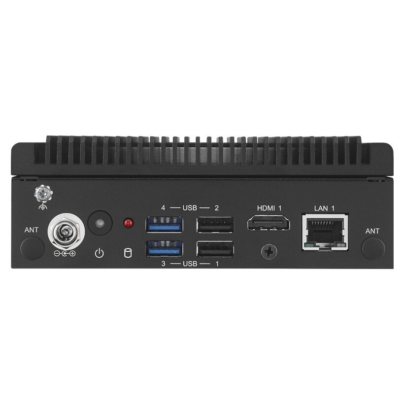 Advantech ARK-1125C Intel Atom procesorius x7211E nuolatinės srovės kompiuterinis procesorius su keturiais nuosekliaisiais prievadais, HDMI, GbE, GPIO, nuotoliniu jungikliu, 4 USB prievadais 1