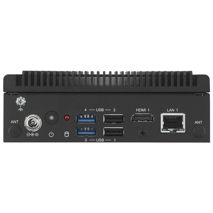 Advantech ARK-1125H Intel procesorius N200 QC kompiuterinis procesorius su dviem HDMI, dviem GbE, dviem nuosekliaisiais prievadais, dviem CANBus prievadais, nuotoliniu jungikliu, 4 USB prievadais 1