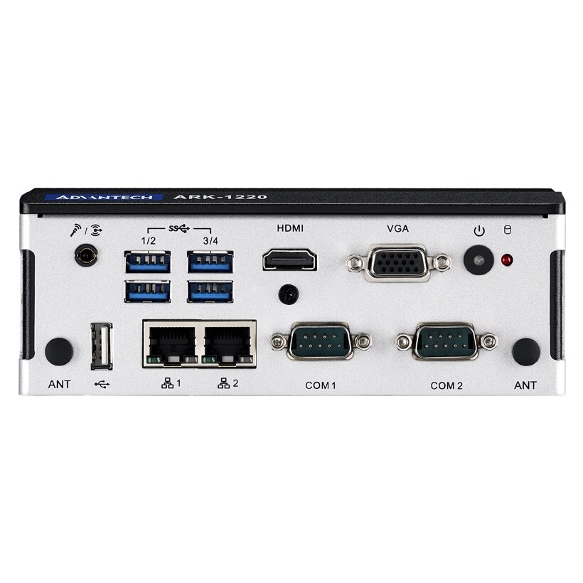 Advantech ARK-1220F DIN-Rail neventiliuojamas Box kompiuteris, Intel Atom E3940 QC SoC su izoliuotais GbE, COM ir DIO prievadais 2 Advantech ARK-1220F DIN-Rail neventiliuojamas Box kompiuteris, Intel Atom E3940 QC SoC su izoliuotais GbE, COM ir DIO prievadais 2