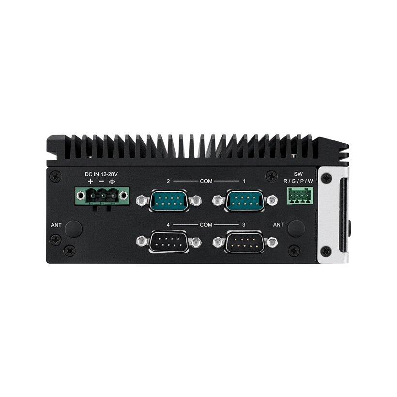 Advantech ARK-1251 Intel Core Ultra U serijos procesorius su trimis LAN, keturiais COM prievadais, HDMI, DP, GbE, GPIO, nuotoliniu jungikliu, 6 USB prievadais 2