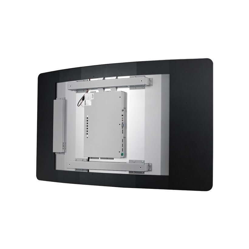 Advantech CRV-430WP „Advantech CRV-430WP“ turi 43 colių UHD C tipo lenktą LCD ekraną (1500R kreivumas). Palaiko 10 prisilietimų funkciją 1