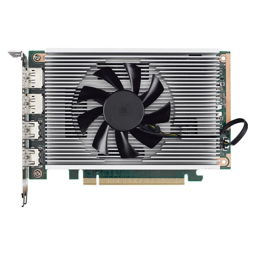 Advantech EAI-3100 PCIe x16 Intel Arc A370M įterptoji (embedded) GPU plokštė su 2 HDMI 2.0b + 2 DP 1.4a 2