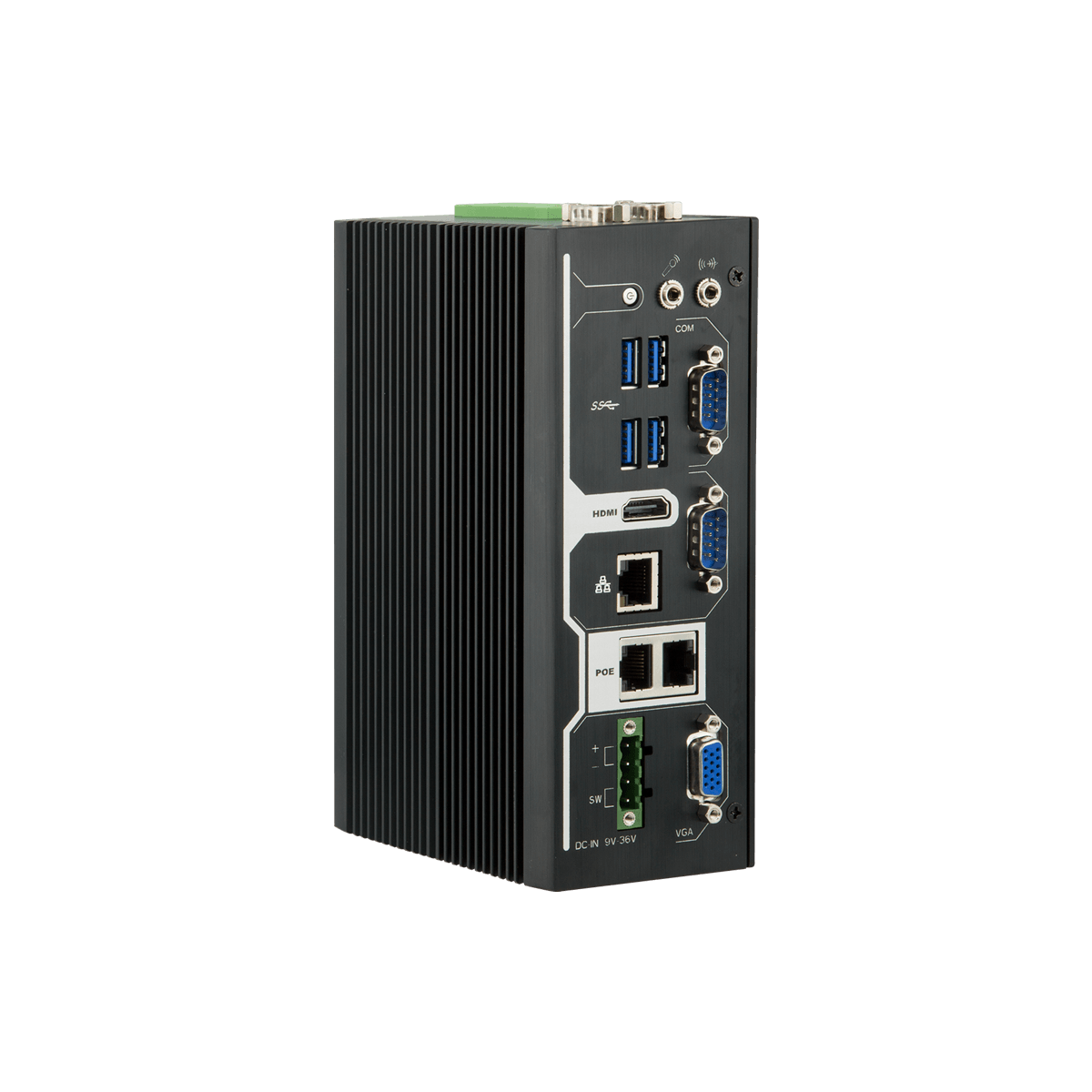 ARBOR ARES-5310 Beventiliatorė ant DIN bėgelio montuojama įterptinė (embedded) sistema, Intel Atom x7 / Celeron 2 ARBOR ARES-5310 Beventiliatorė ant DIN bėgelio montuojama įterptinė (embedded) sistema, Intel Atom x7 / Celeron 2