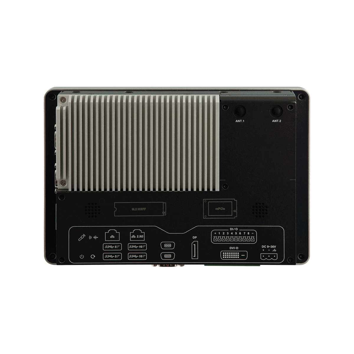 ARBOR iTC-1101C pramoninis neventiliuojamas panelinis kompiuteris su Intel Elkhart Lake procesoriumi 2