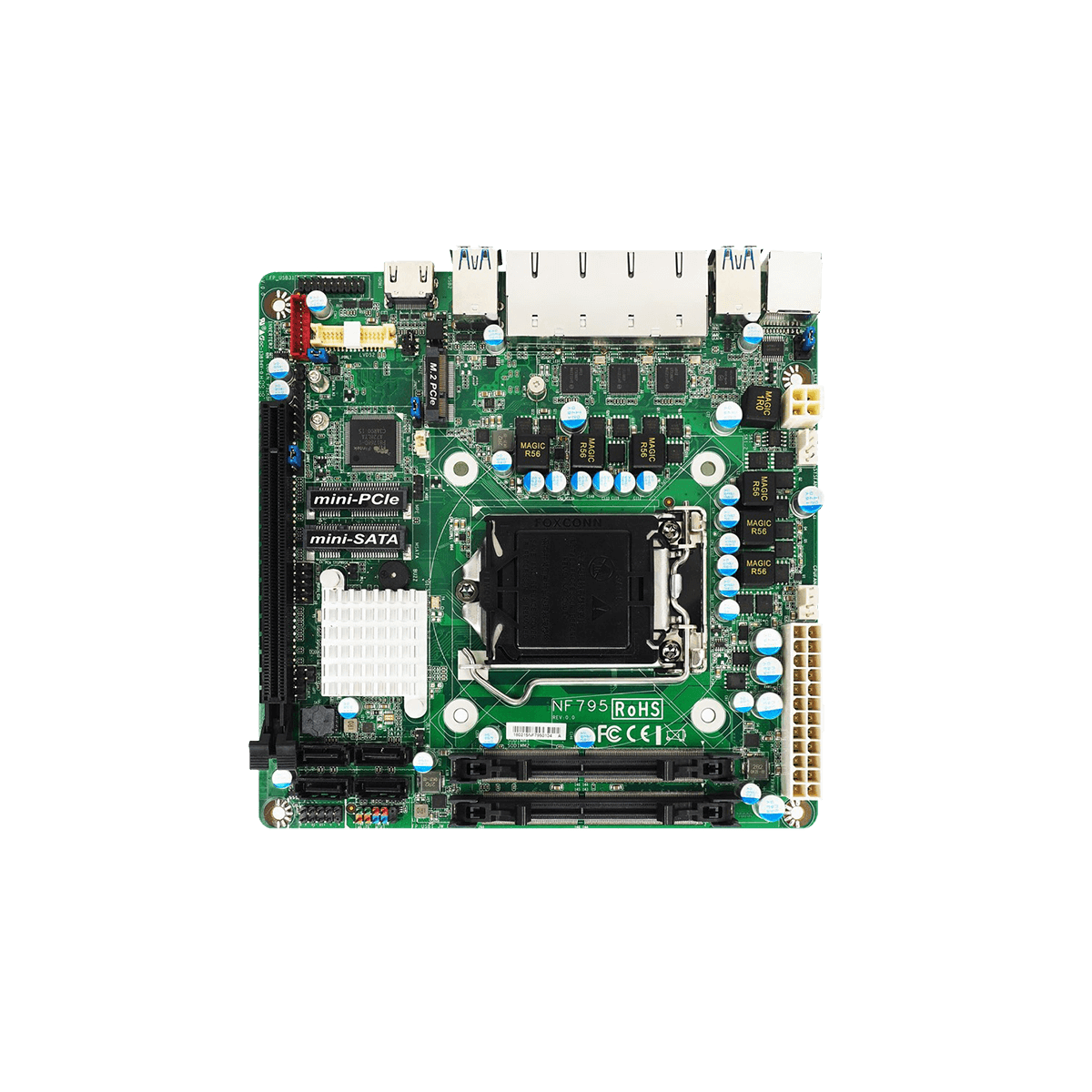 ARBOR ITX-i89QA įterptinė (embedded) Mini-ITX pagrindinė plokštė, 7-os ir 6-os kartų Intel Core