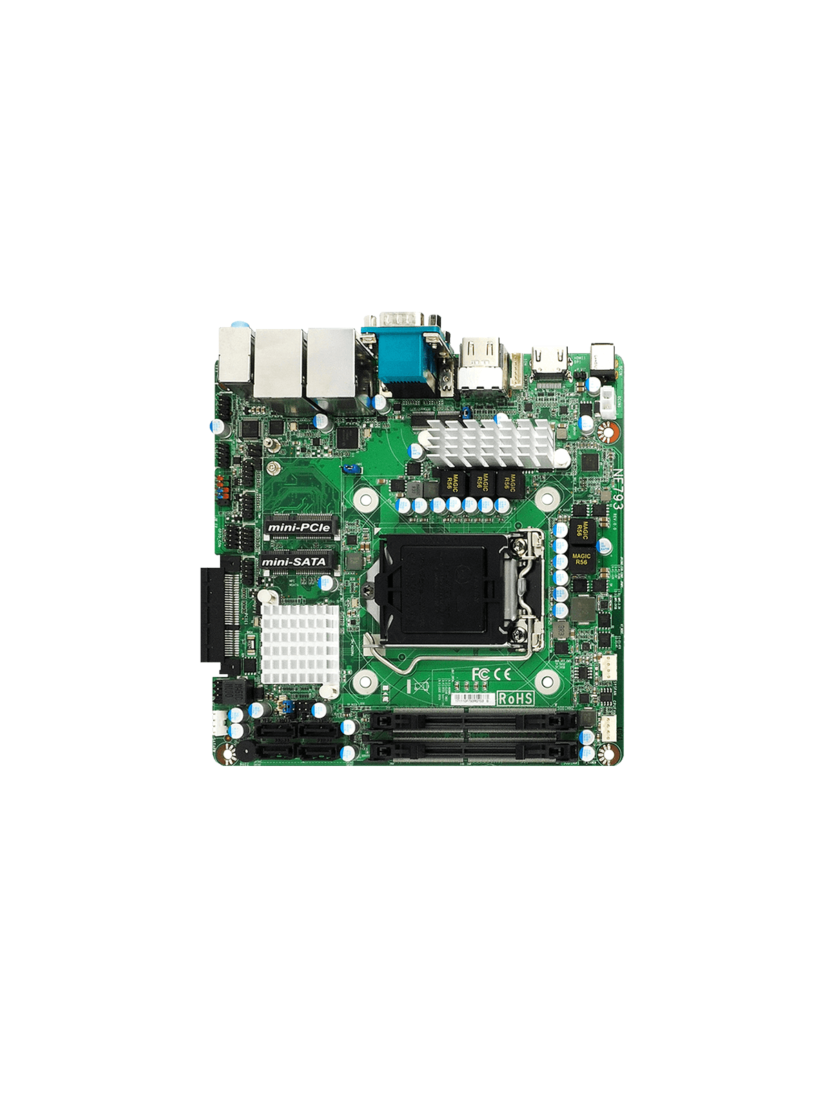 ARBOR ITX-i89QC Embedded Mini-ITX Motherboard, 7th/6th Generation Intel Core