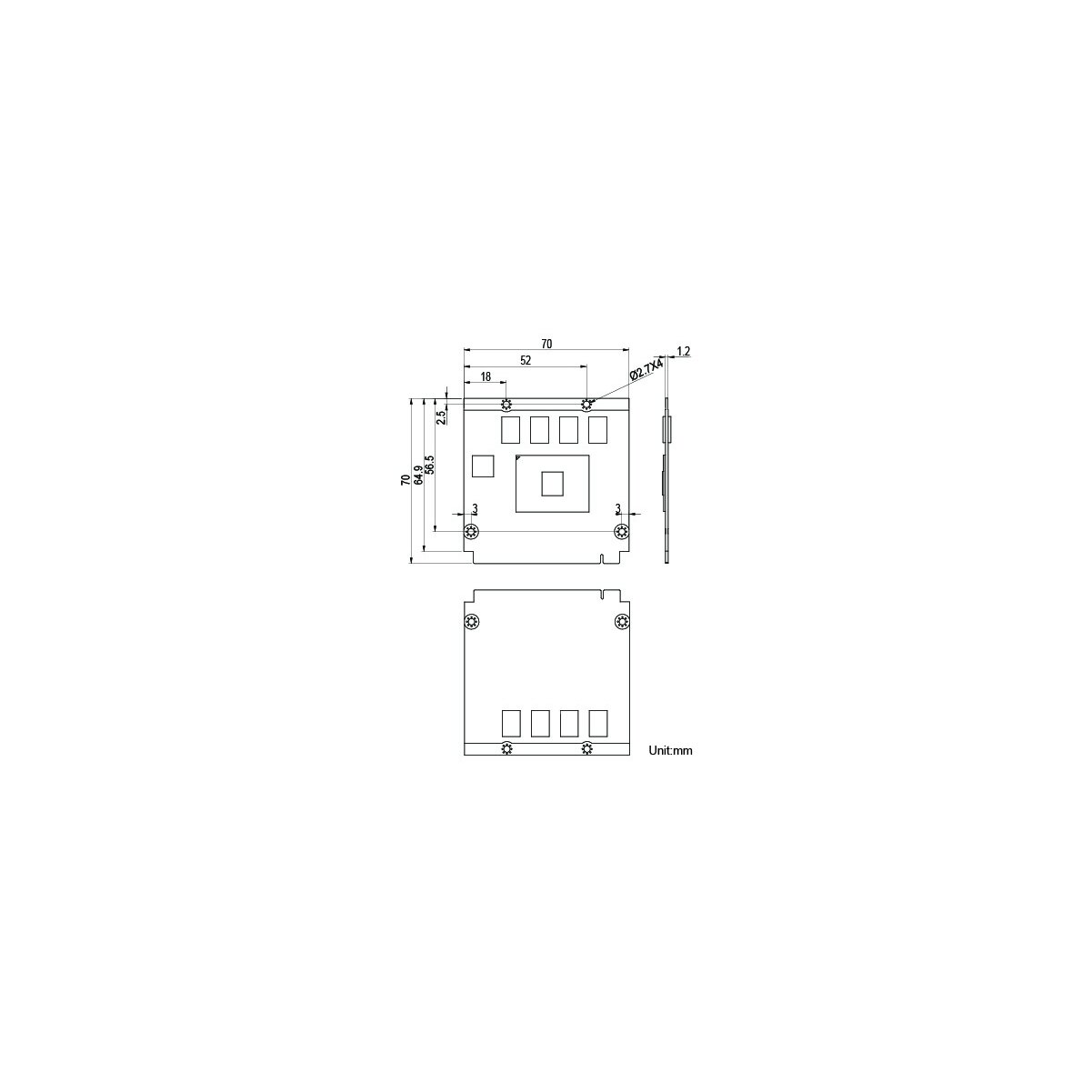 ARBOR EmQ-i2401 Qseven R2.0 procesoriaus modulis, Intel Pentium N4200/Celeron N3350/Atom x7-E3950/x5-E3940/E3930 2