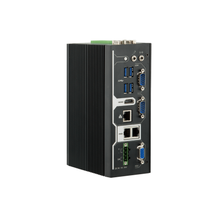 ARBOR ARES-5310 Beventiliatorė ant DIN bėgelio montuojama įterptinė (embedded) sistema, Intel Atom x7 / Celeron 2
