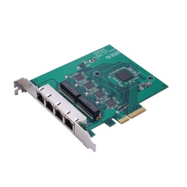 Axiomtek AX92322 – 2 prievadų/4 prievadų GigE PCI Express plokštė