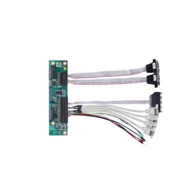 Axiomtek AX93A09 – I/O plokštė su dviem COM, keturiais USB 2.0 prievadais ir garso sąsaja, skirta PICO312, PICO313, PICO511, PICO512