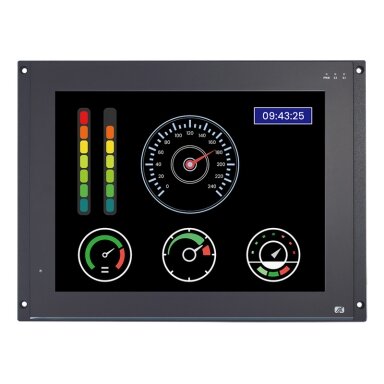 Axiomtek GOT715S – EN 50155 reikalavimus atitinkantis 15" XGA TFT LCD nevetiliuojamas panelinis kompiuteris geležinkeliams su jutikliniu ekranu ir Intel Atom E3845 procesoriumi