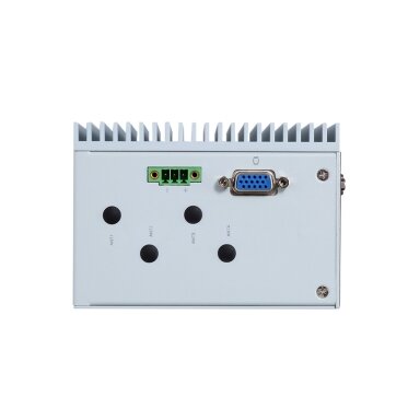 Axiomtek ICO320-83C – ant DIN bėgelio montuojamas įterptinis (embedded) nevetiliuojamas kompiuteris su Intel Celeron N3350 procesoriumi