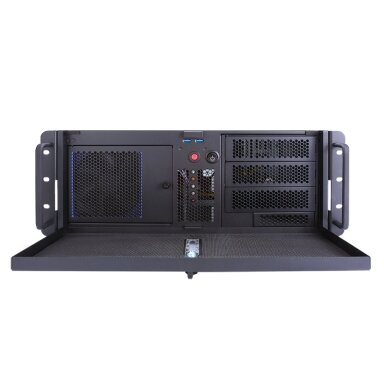 Axiomtek iHPC300 – 4U į spintą montuojama darbo stotis su GPU, 3-ios kartos Intel Xeon Scalable procesoriumi