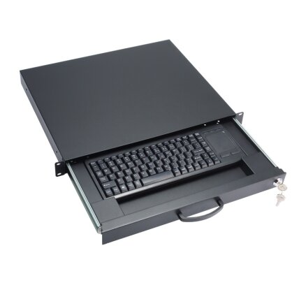 Axiomtek AX7042KB – 1U ištraukiamas klaviatūros stalčius su jutikliniu kilimėliu
