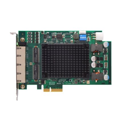 Axiomtek AX92320 – 2/4 prievadų PCI Express GigE vaizdo įvesties plokštė
