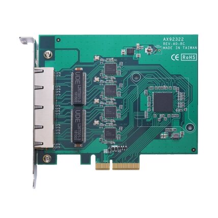 Axiomtek AX92322 – 2 prievadų/4 prievadų GigE PCI Express plokštė Axiomtek AX92322 – 2 prievadų/4 prievadų GigE PCI Express plokštė