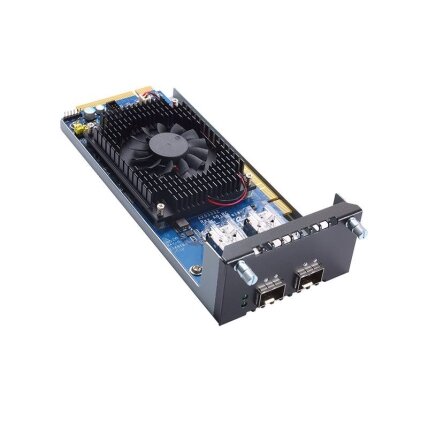 Axiomtek AX93332 – 2 prievadų 25GbE SFP28 LAN modulis su Intel XXV710 Ethernet valdikliu Axiomtek AX93332 – 2 prievadų 25GbE SFP28 LAN modulis su Intel XXV710 Ethernet valdikliu