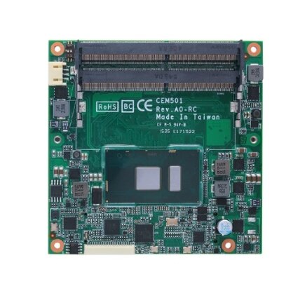 Axiomtek CEM501 – COM Express 6 tipo kompaktiškas modulis su 6 kartos Intel Core i7/i5/i3 ir Celeron procesoriumi