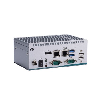 Axiomtek eBOX100-51R-FL – itin kompaktiškas įterptinis (embedded) nevetiliuojamas kompiuteris su Intel Core i5-7300U ir Intel Celeron 3965U procesoriumi