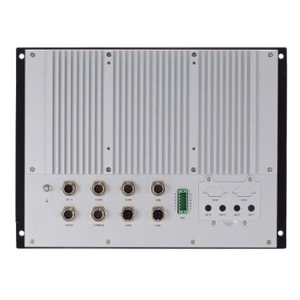Axiomtek GOT712A – EN 50155 12.1" XGA TFT LCD panelinis nevetiliuojamas kompiuteris su jutikliniu ekranu ir Intel Atom x6425E procesoriumi 1