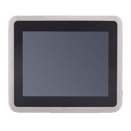 Axiomtek GOT810-316 – 10.4" XGA TFT IP66 ir IP69K apsaugos klasių nerūdijančio plieno panelinis neventiliuojamas kompiuteris su PCT ekranu ir Intel Celeron N3350