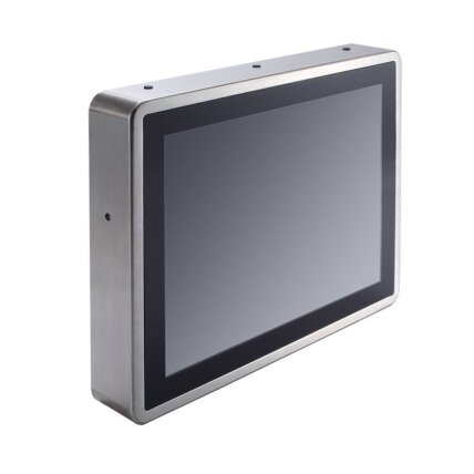 Axiomtek GOT817-834 – 17" SXGA TFT IP66 ir IP69K apsaugos klasių nerūdijančio plieno panelinis neventiliuojamas kompiuteris su PCT (arba rezistyviniu jutikliniu) ekranu su Intel Atom E3827 procesoriumi 3