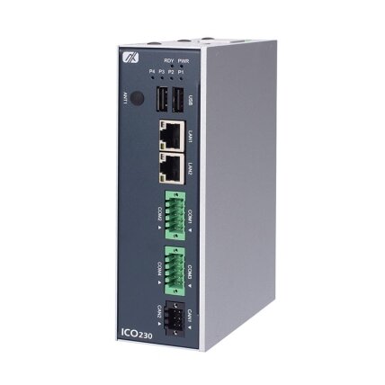 Axiomtek ICO230 – tvirtas RISC architektūros ant DIN bėgelio montuojamas įterptinis (embedded) nevetiliuojamas kompiuteris su i.MX 8MP procesoriumi Axiomtek ICO230 – tvirtas RISC architektūros ant DIN bėgelio montuojamas įterptinis (embedded) nevetiliuojamas kompiuteris su i.MX 8MP procesoriumi